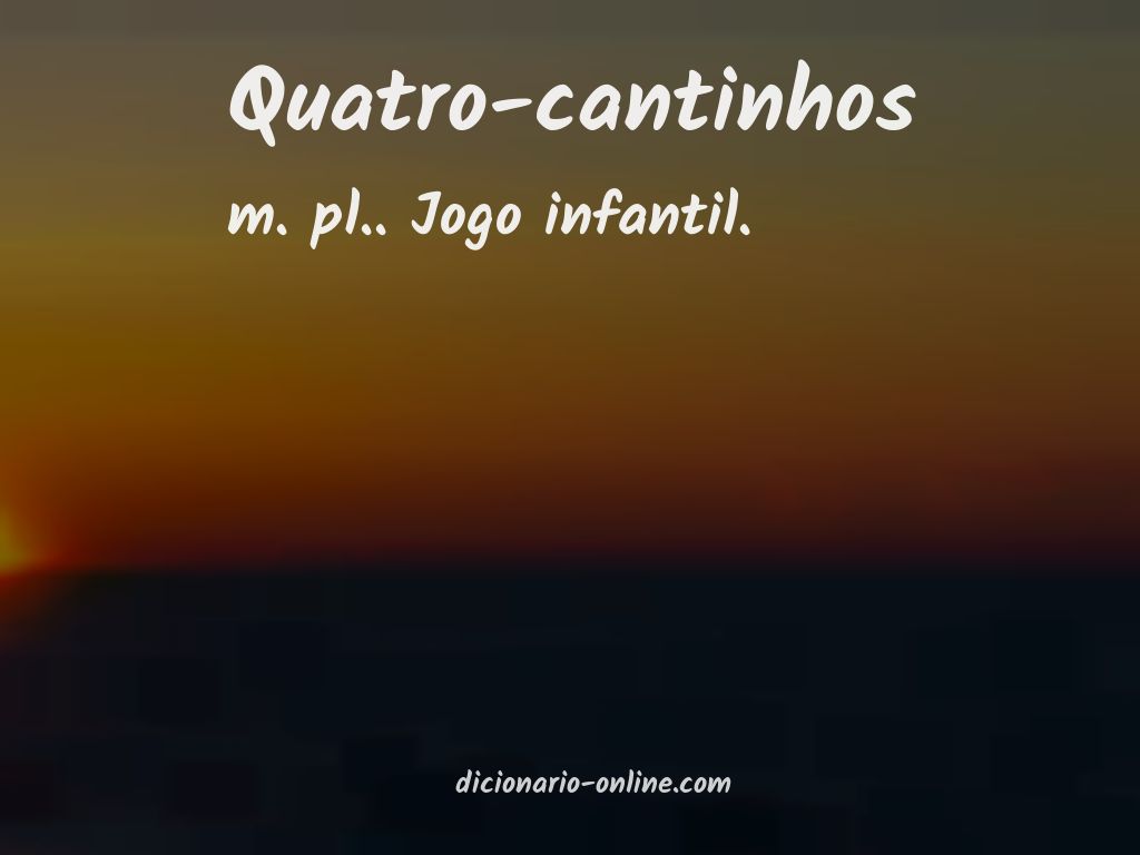 Significado de quatro-cantinhos