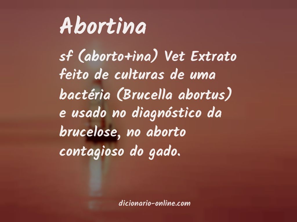 Significado de abortina