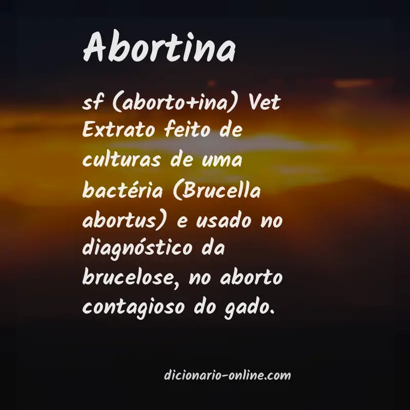 Significado de abortina