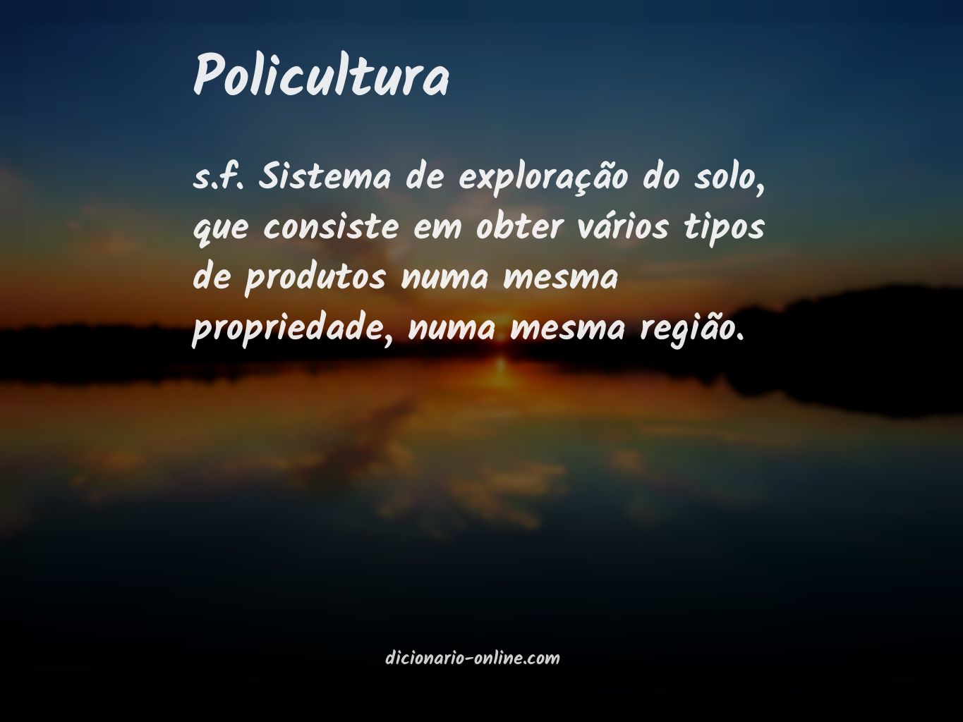 Significado de policultura