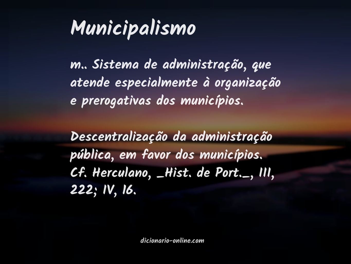 Significado de municipalismo