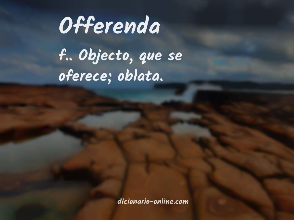 Significado de offerenda