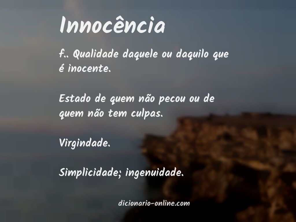 Significado de innocência