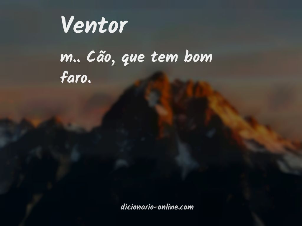 Significado de ventor