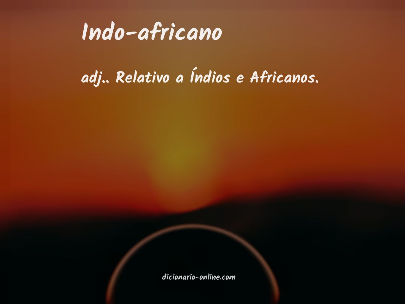 Significado de indo-africano