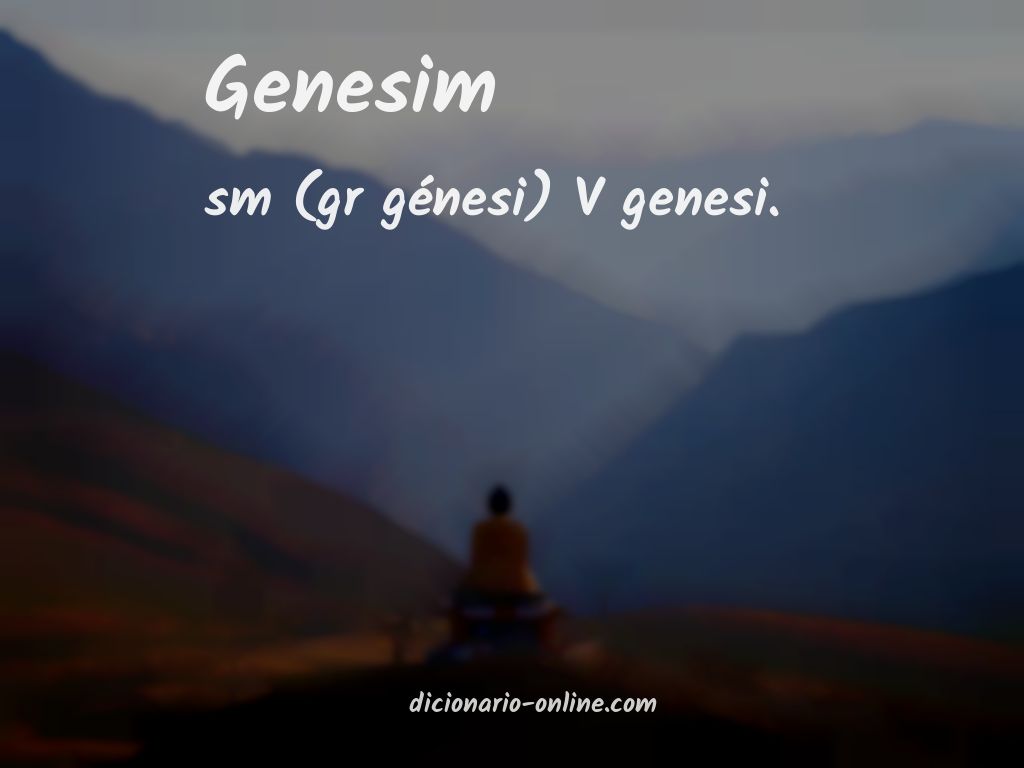 Significado de genesim
