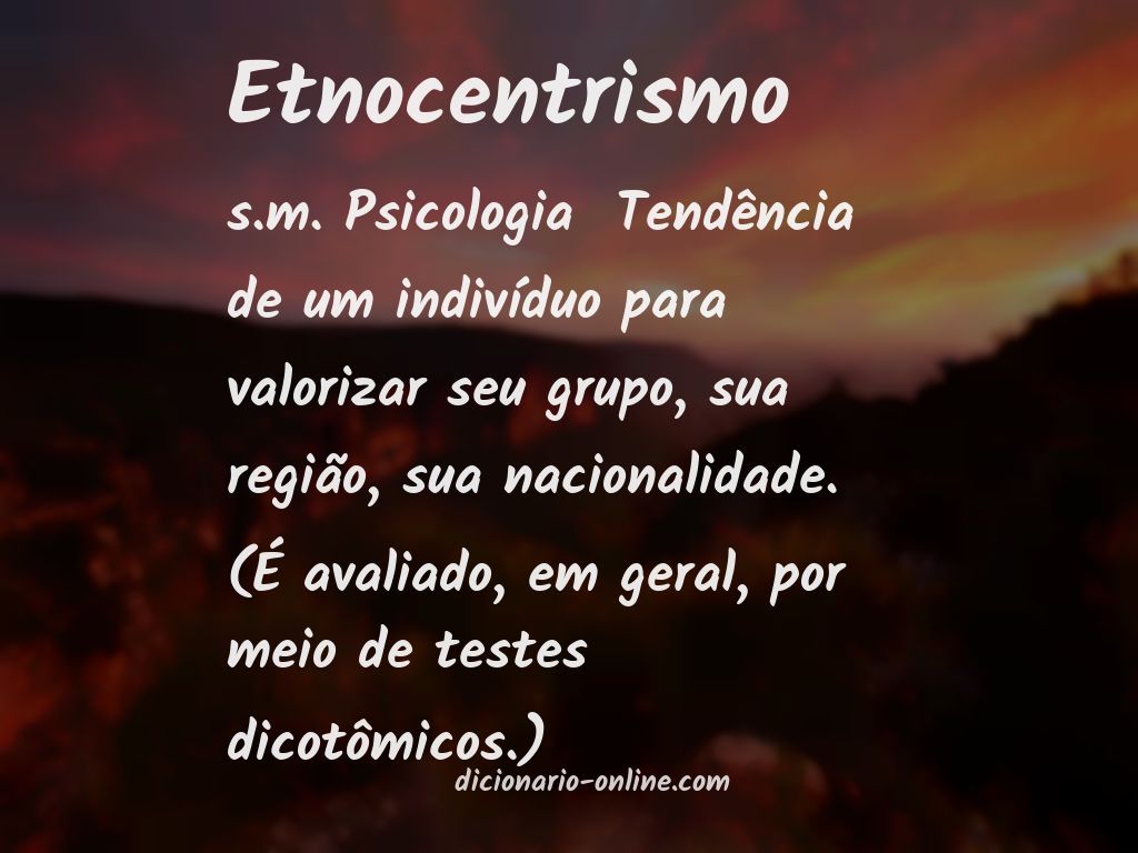 Significado de etnocentrismo