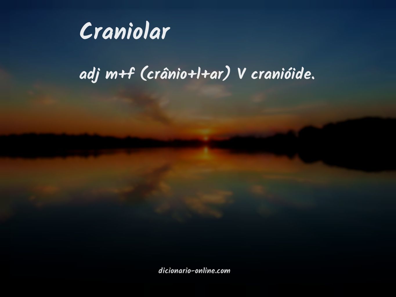 Significado de craniolar