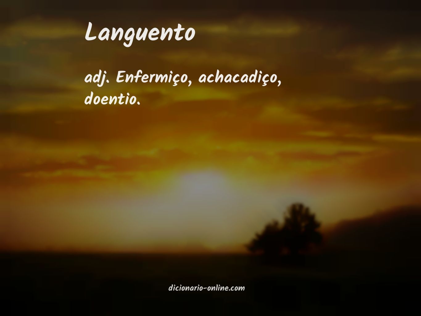 Significado de languento