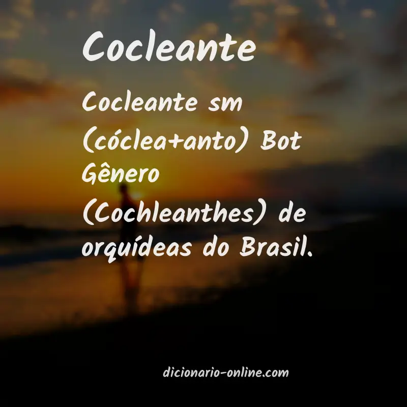 Significado de cocleante