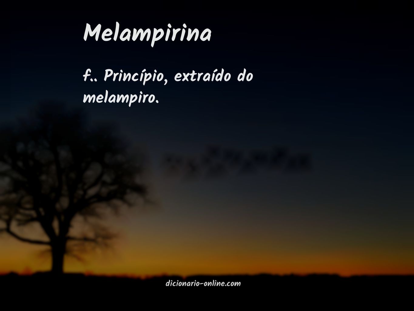 Significado de melampirina