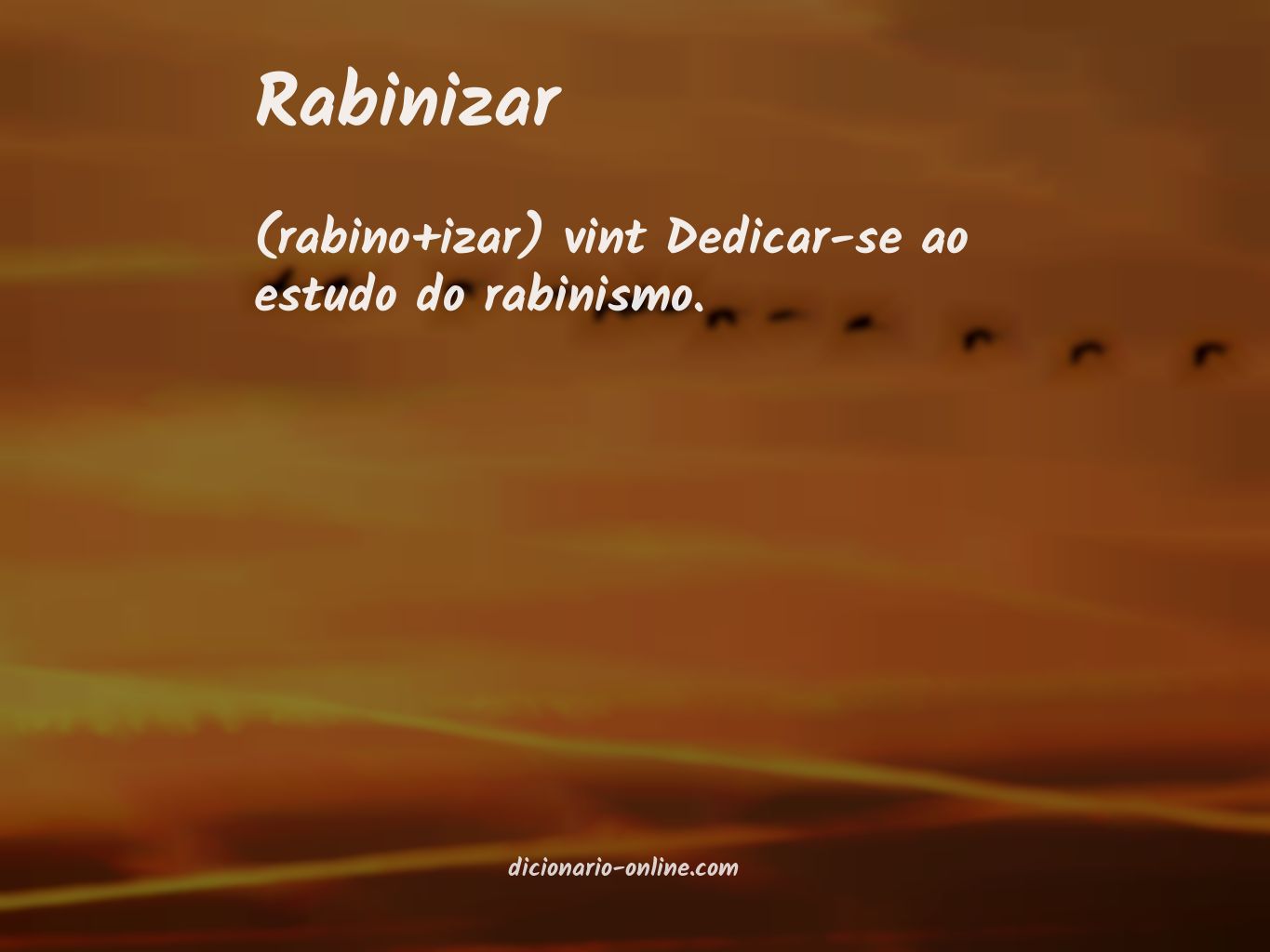 Significado de rabinizar