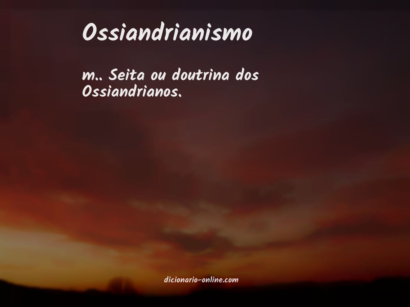 Significado de ossiandrianismo