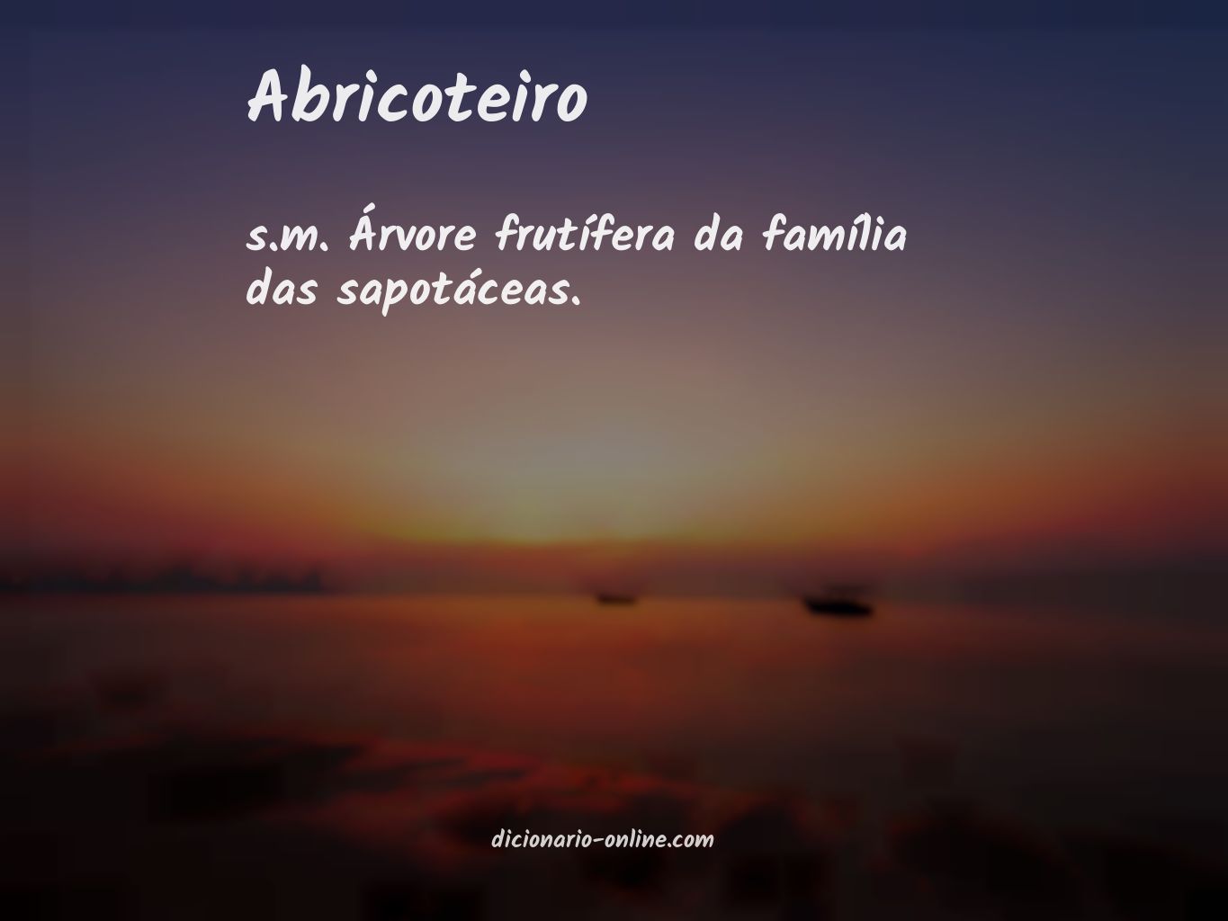 Significado de abricoteiro