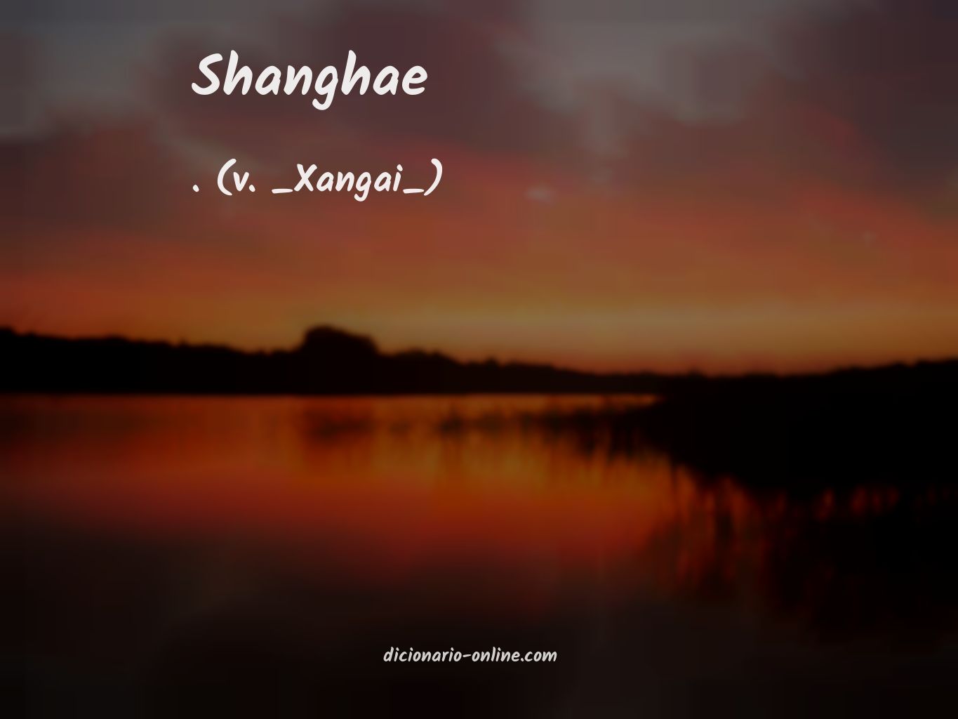 Significado de shanghae