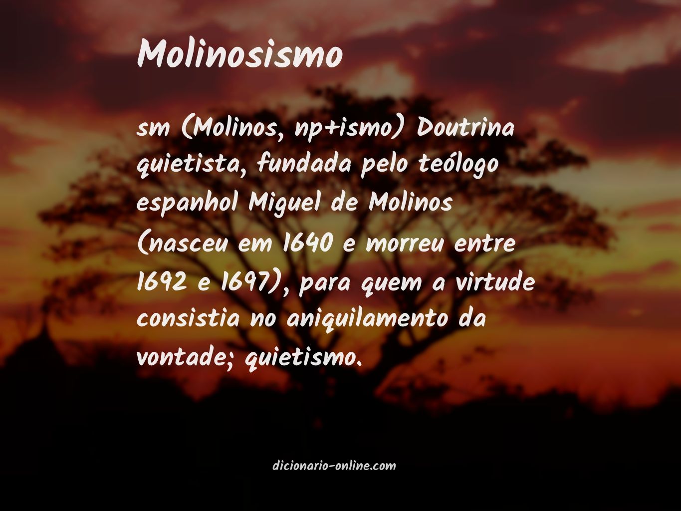 Significado de molinosismo