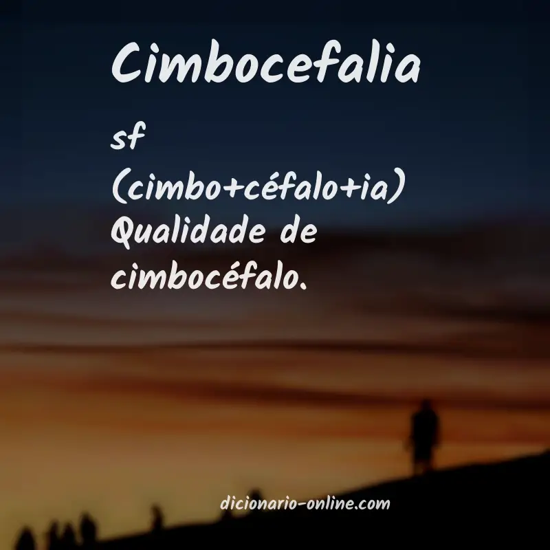 Significado de cimbocefalia