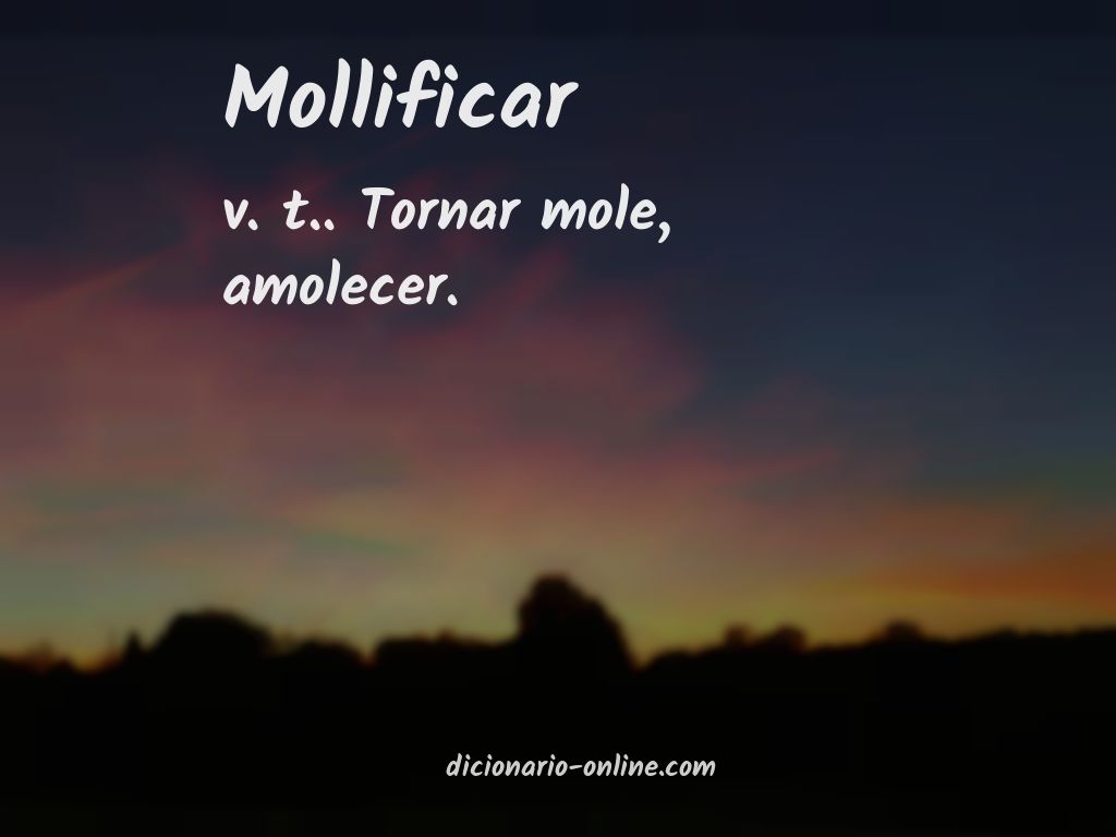 Significado de mollificar