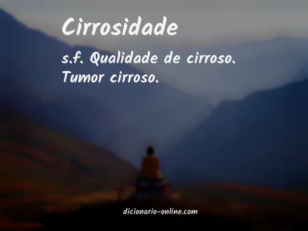 Significado de cirrosidade