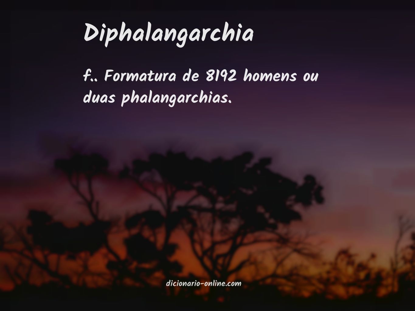 Significado de diphalangarchia