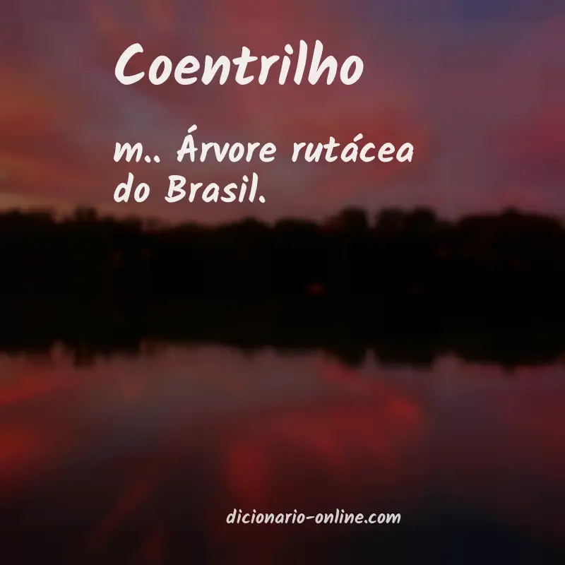 Significado de coentrilho