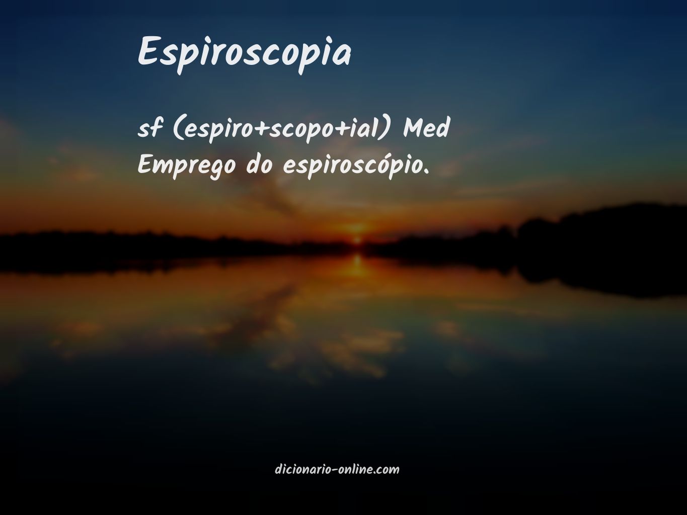 Significado de espiroscopia