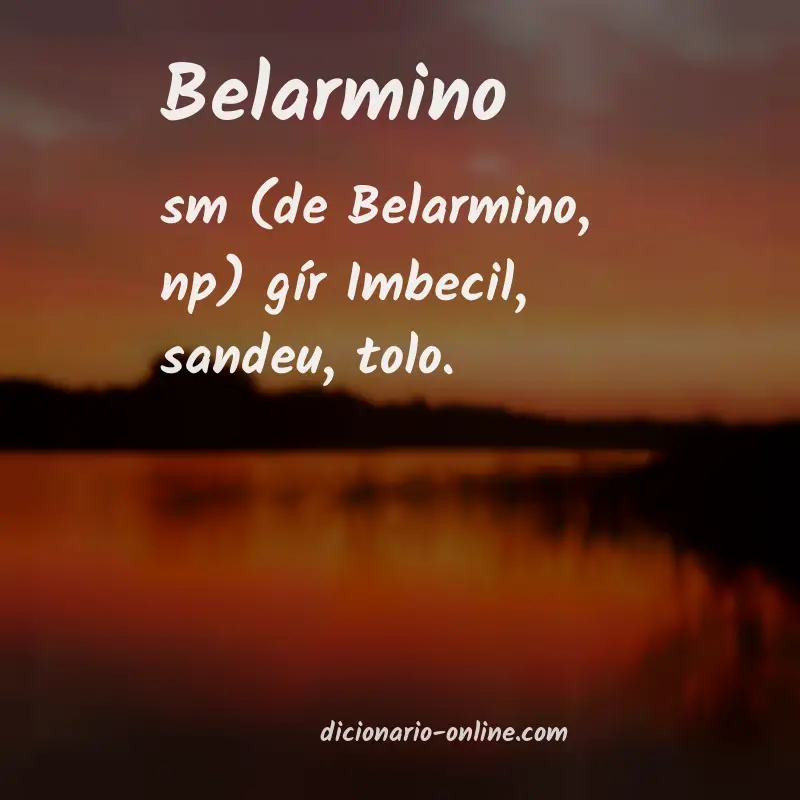 Significado de belarmino