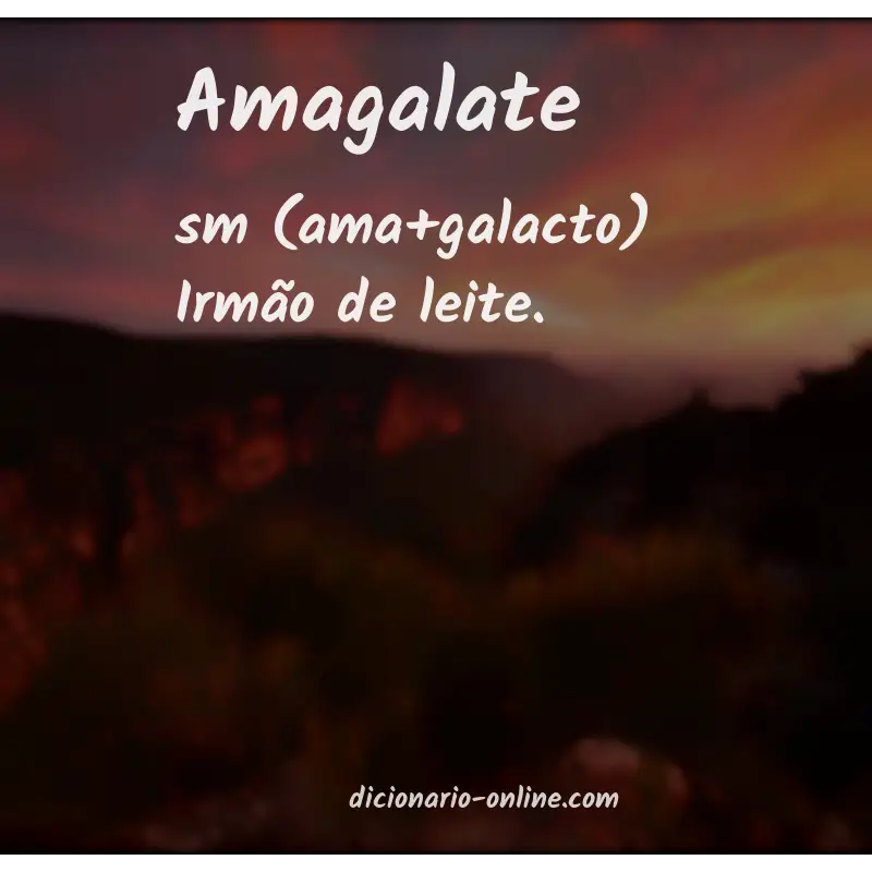 Significado de amagalate