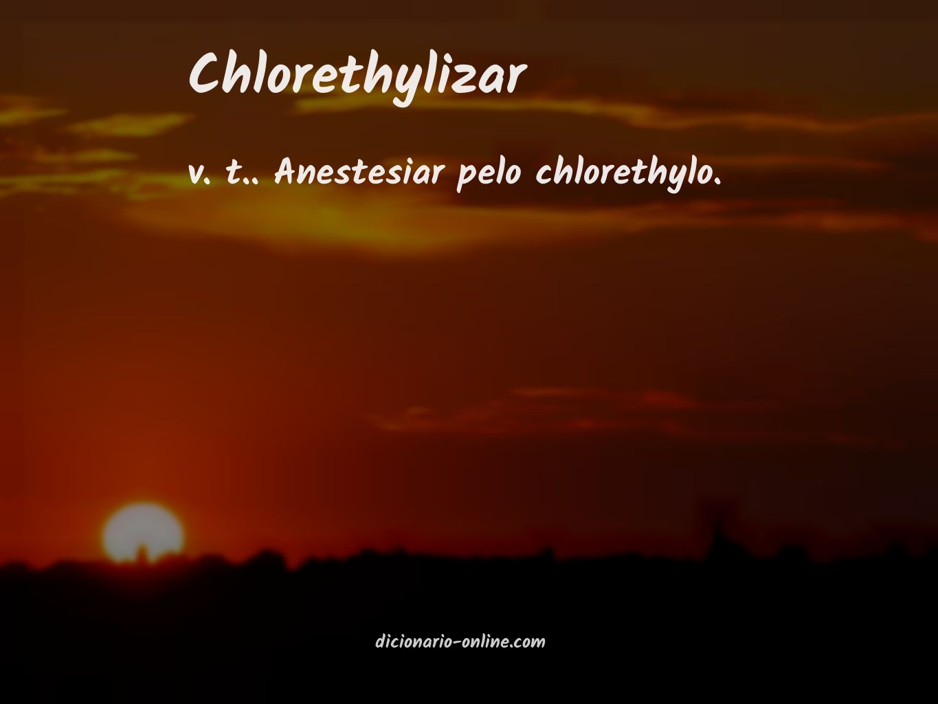 Significado de chlorethylizar