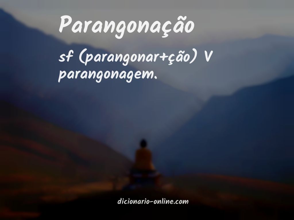 Significado de parangonação