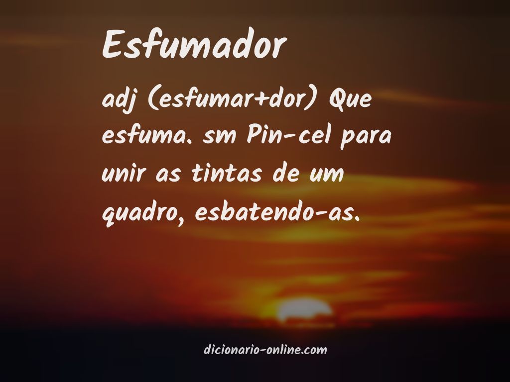 Significado de esfumador