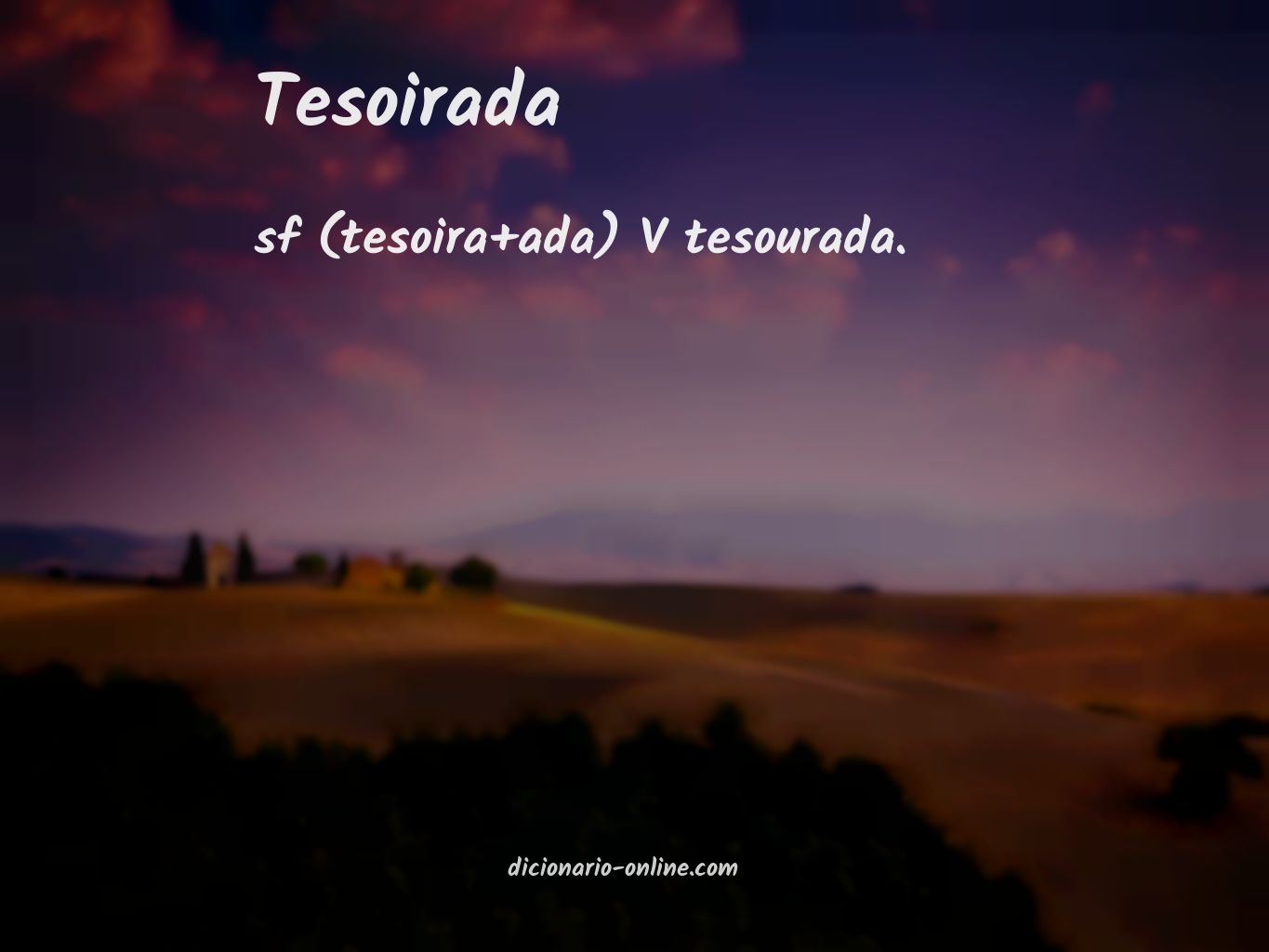 Significado de tesoirada