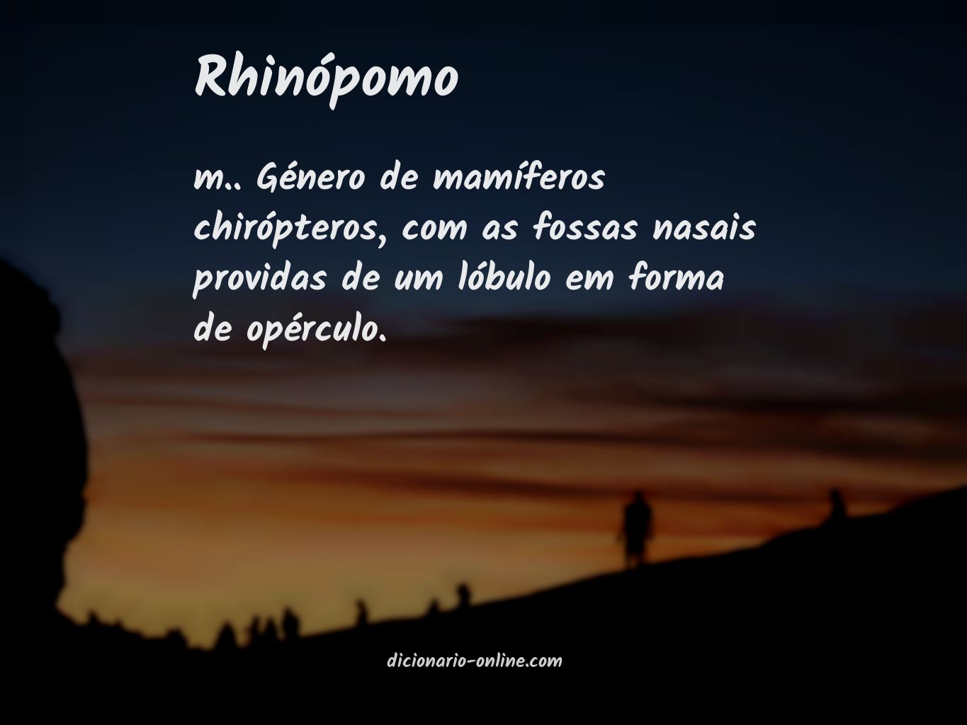 Significado de rhinópomo