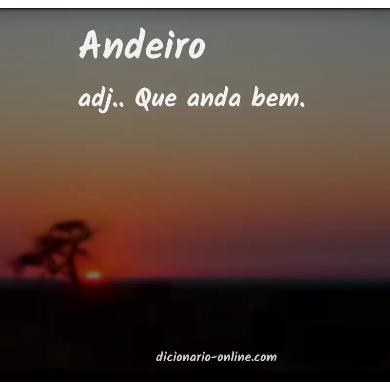 Significado de andeiro