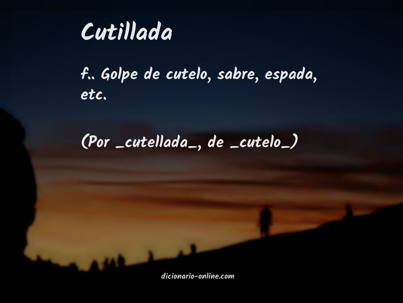 Significado de cutillada