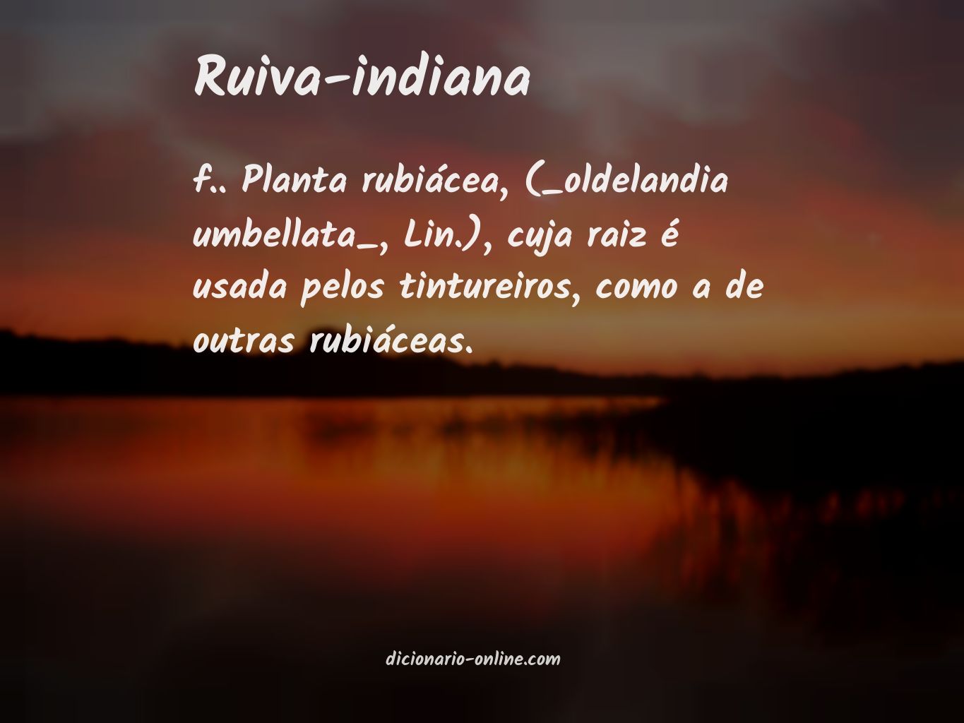 Significado de ruiva-indiana