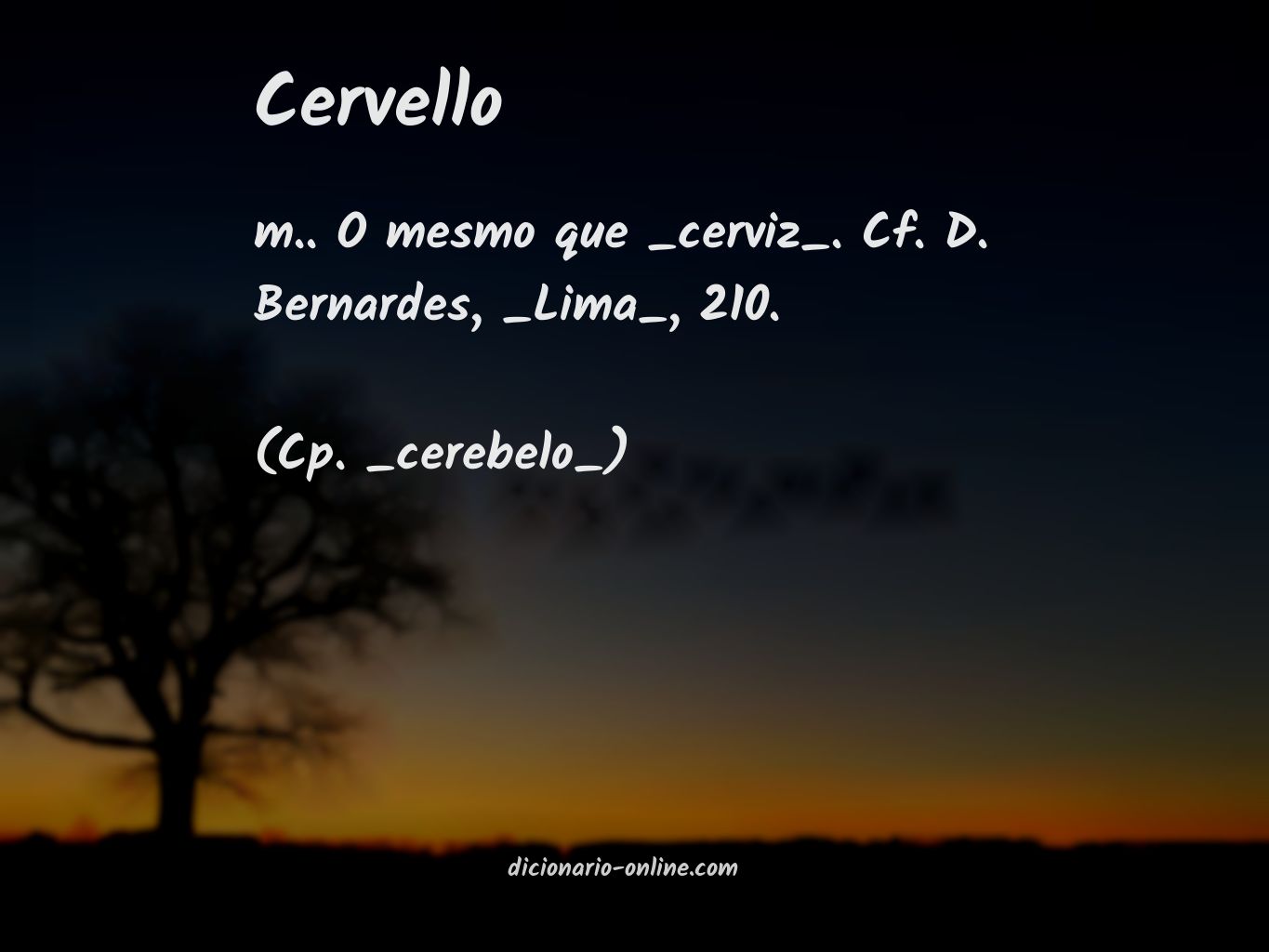 Significado de cervello