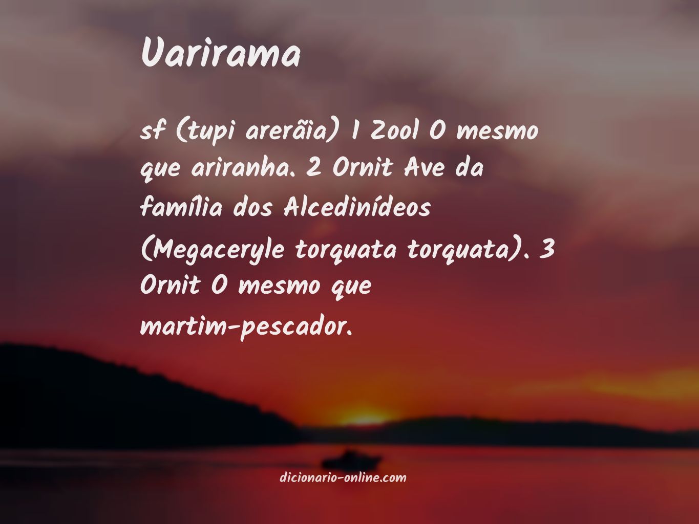 Significado de uarirama