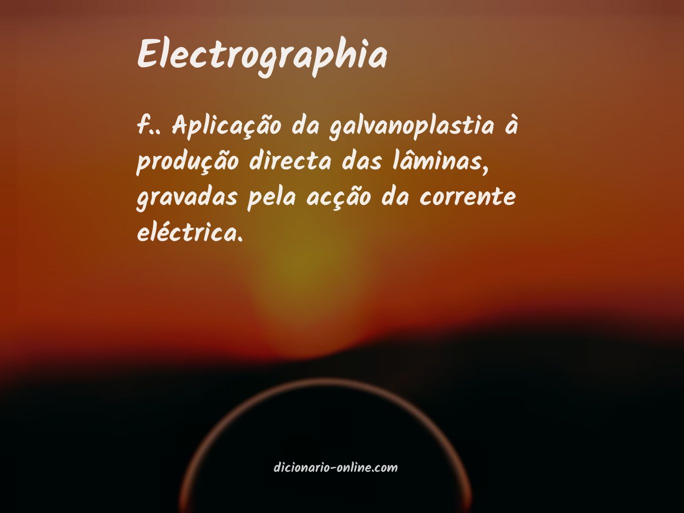 Significado de electrographia