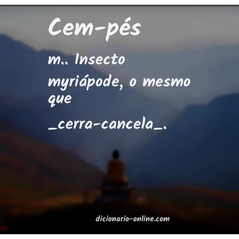 Significado de cem-pés