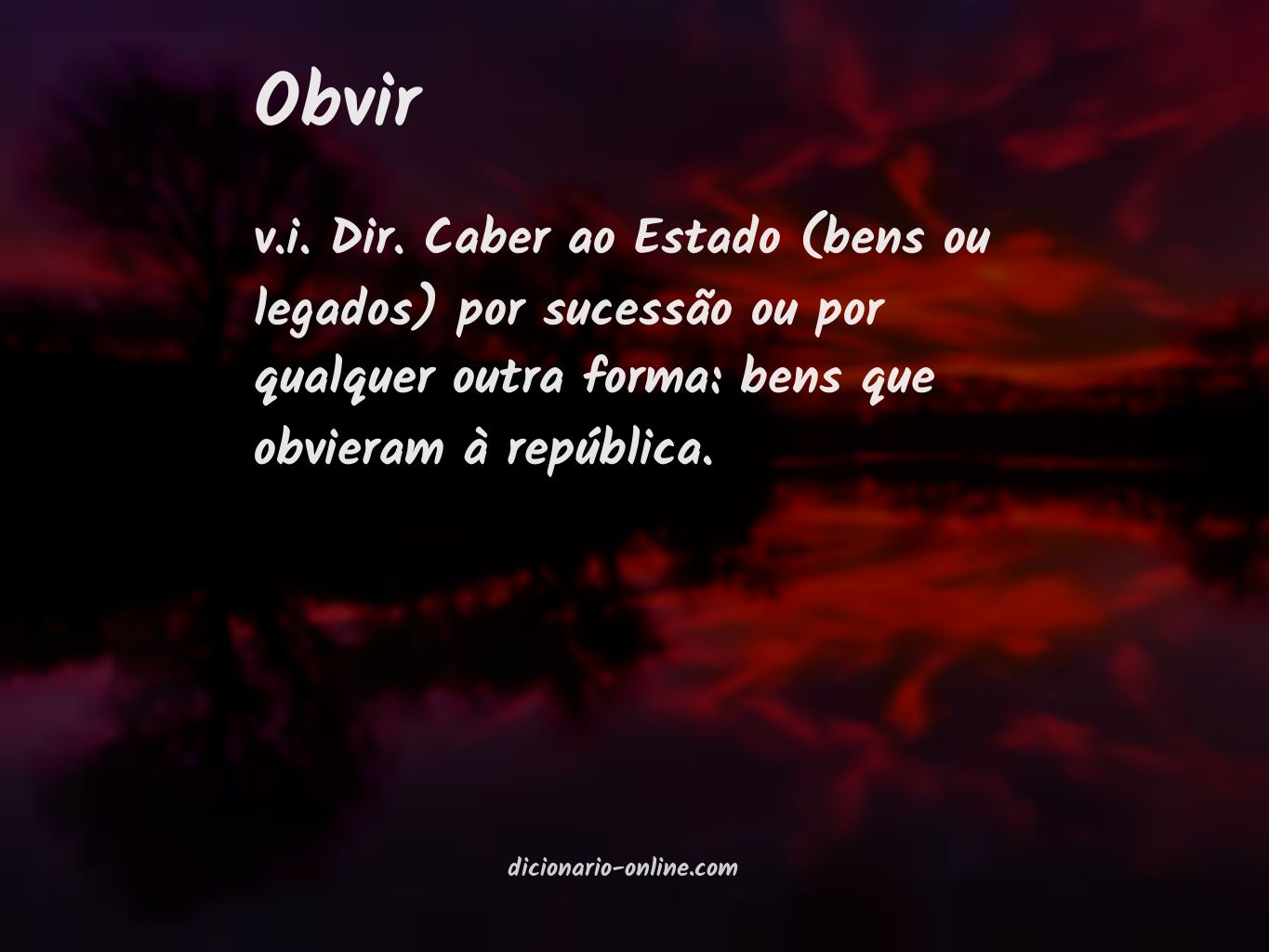 Significado de obvir