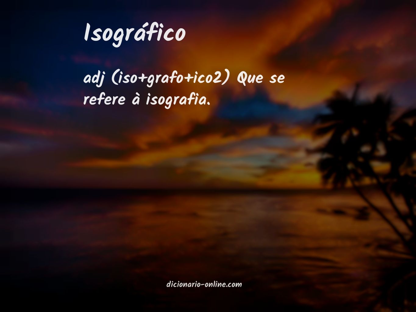 Significado de isográfico