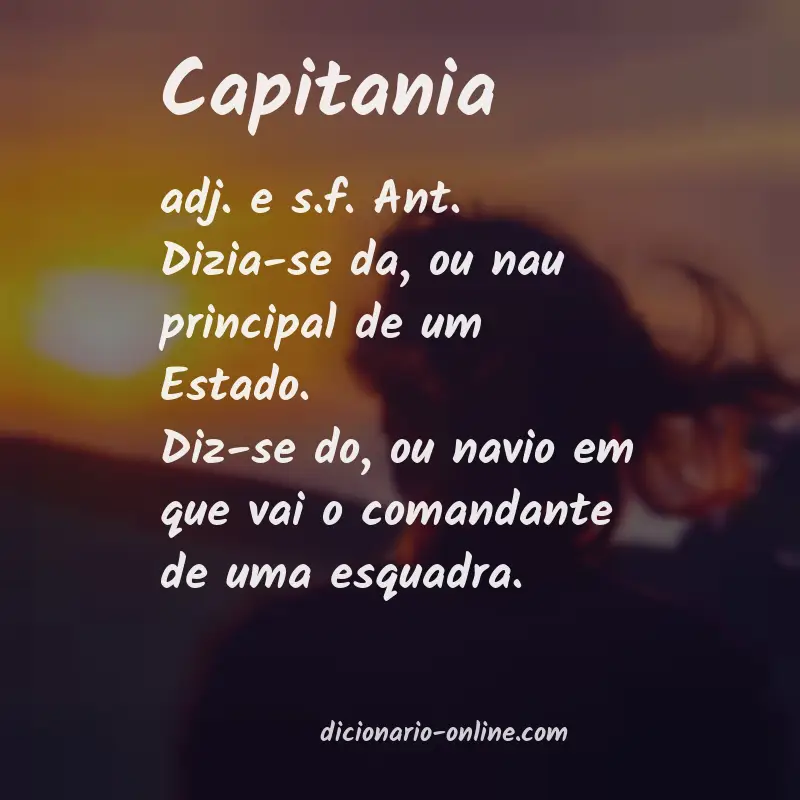 Significado de capitania
