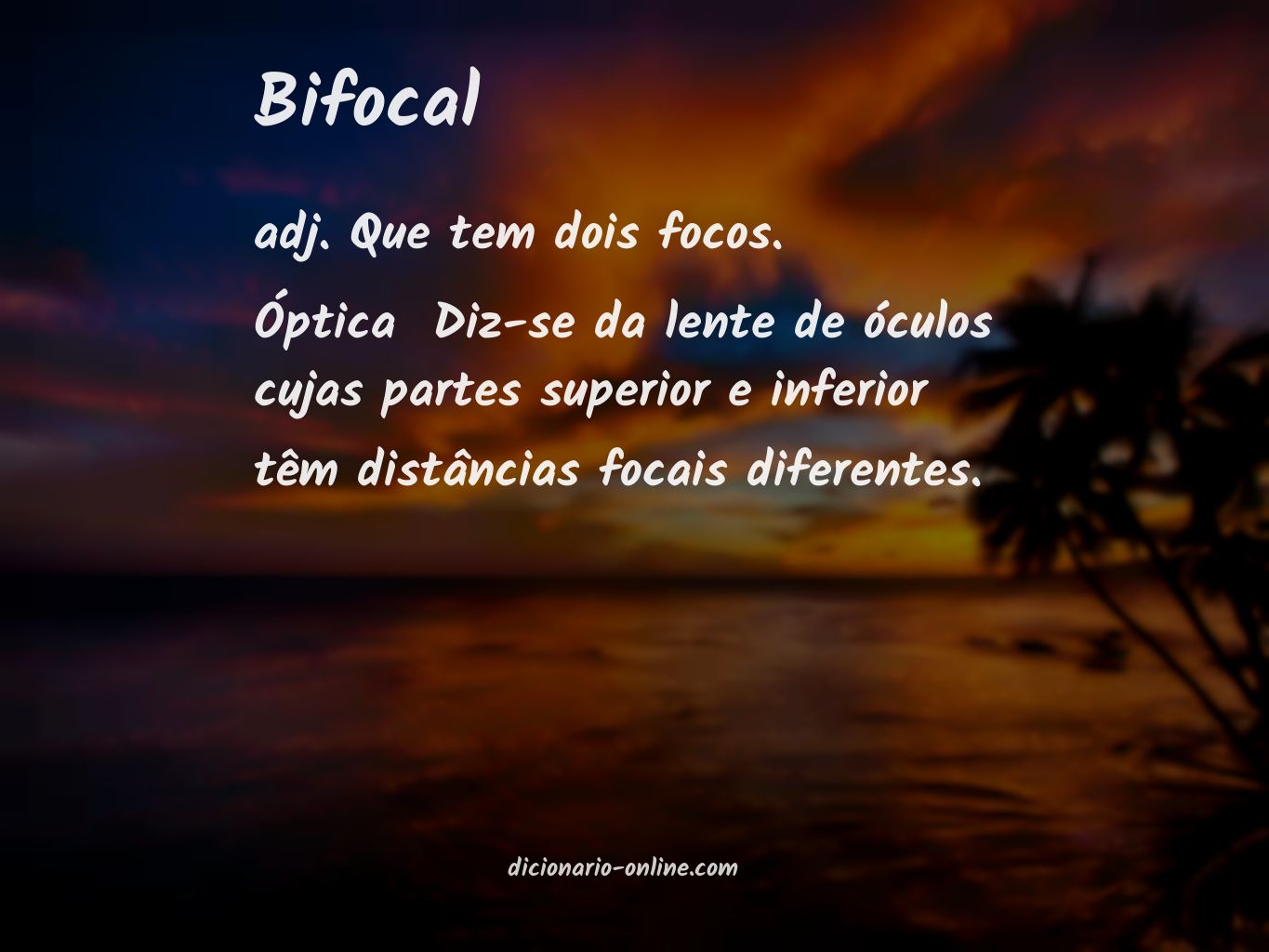 Significado de bifocal