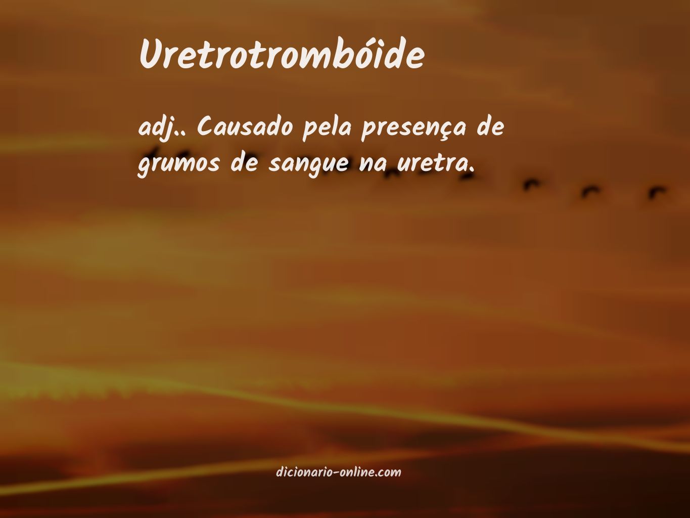 Significado de uretrotrombóide