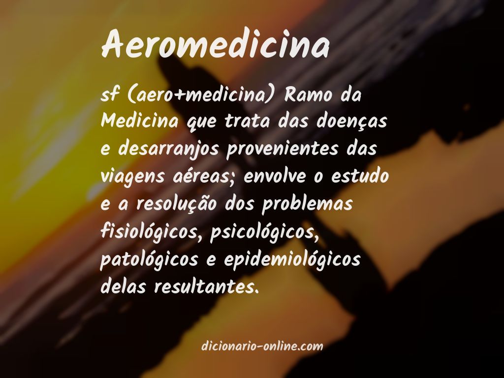 Significado de aeromedicina