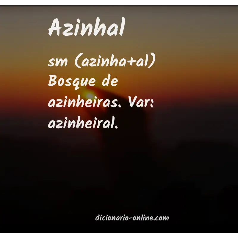 Significado de azinhal