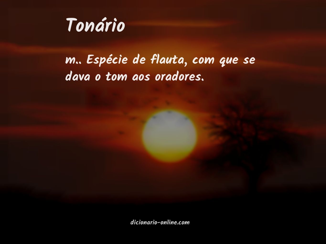 Significado de tonário