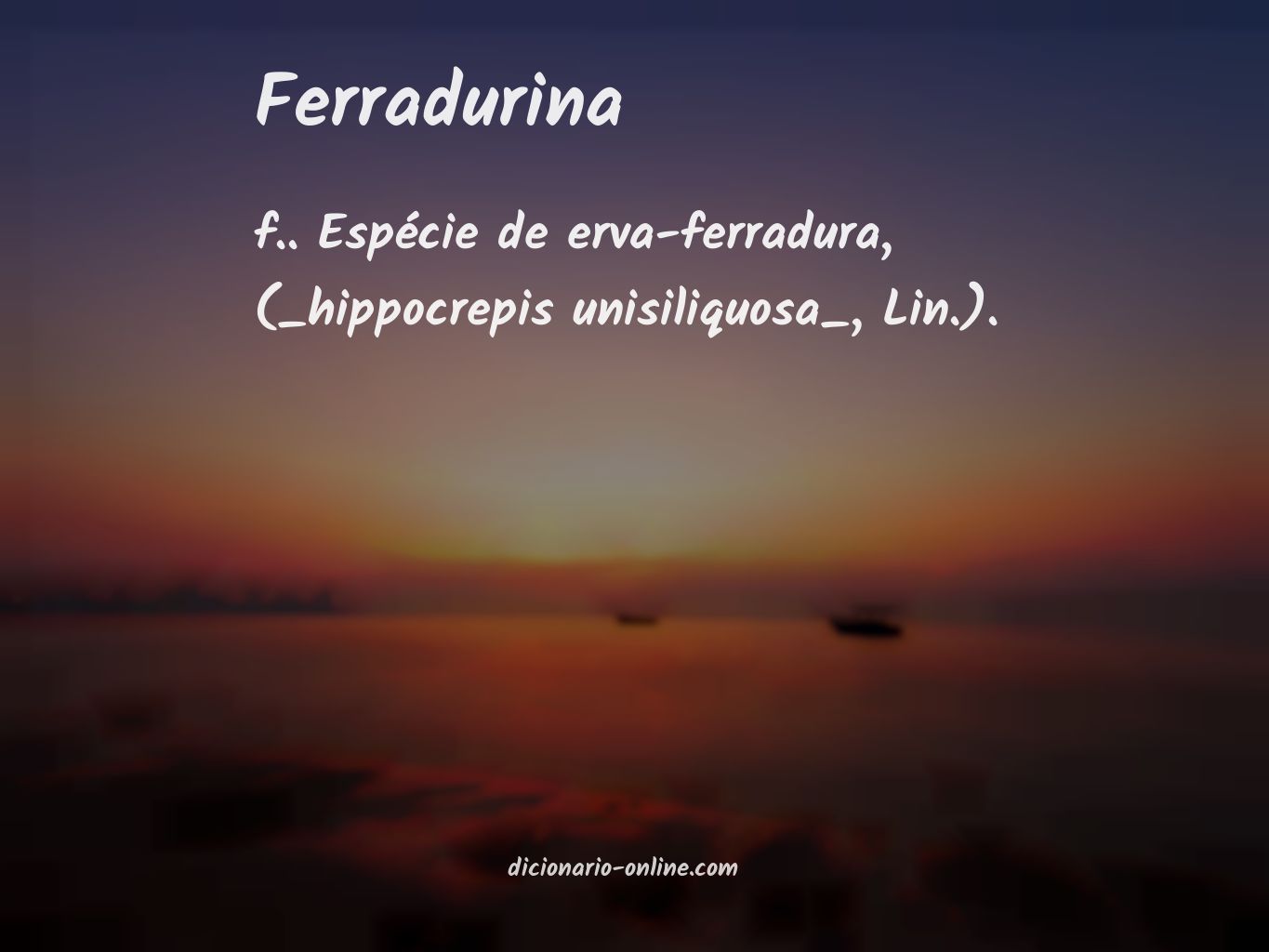 Significado de ferradurina