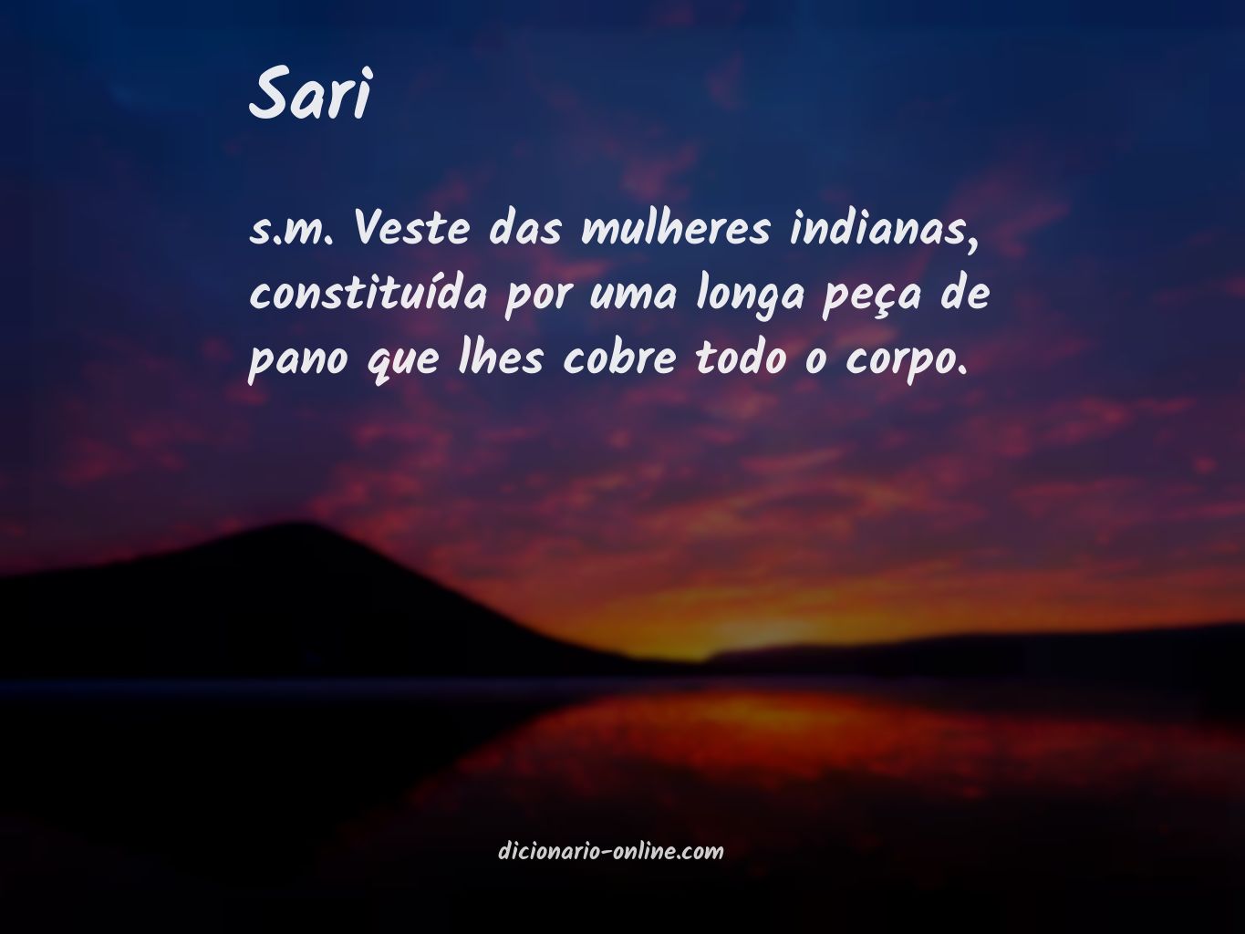 Significado de sari